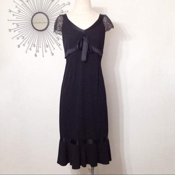 Mimi Maternity Dresses & Skirts - Mimi Maternity Black Cap Sleeve Dress